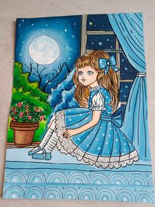 Charming Girl by The Window Artwork