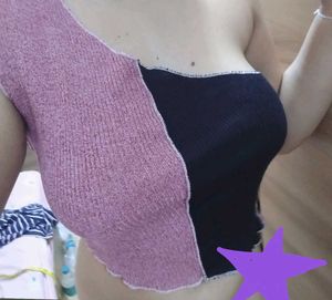 y2k acubi Patchwork Knit Top