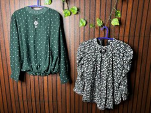 Stylish Printed Tops For Women pack of 2 💯