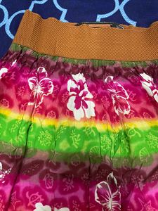 Summer Skirt Pure Cotton Beautiful Print