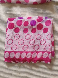 Pink Polka Dot Kurta with Pants