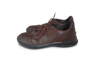 Brown Leather Casual Sneakers
