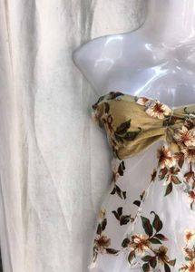 Sheer Embroidered Floral  Top