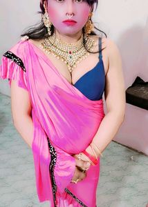 Stunning Pink reddy to wear saree