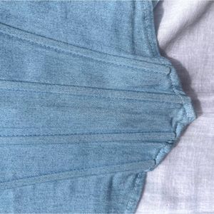 Denim Bustier Top