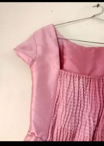 Pink Ethnic Gown For Party/ Festivals
