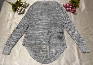 Chic Grey Knit Sweater