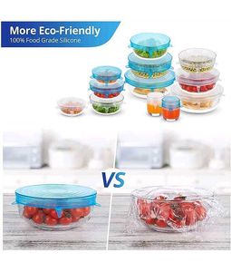 Reusable Silicone Stretch Lids( pack of 12)