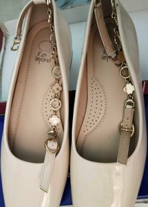 Ket Importa Beige Patent Mary Janes