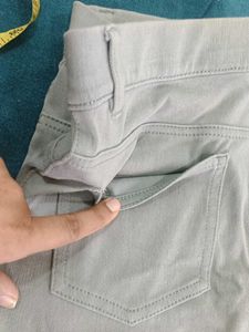 Light Grey Slim Fit Pants