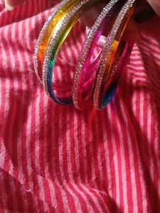 Set of Colorful Beaded Bangles