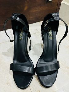 Women Black Pencil Heels