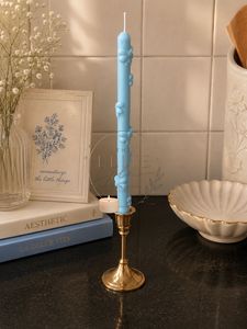 Decorative Blue Candle
