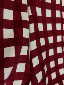 Chic Burgundy Plaid Sleeveless Dress
