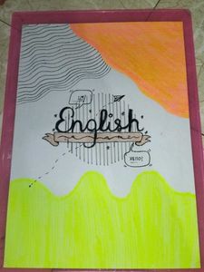 Creative English Notebook Cover