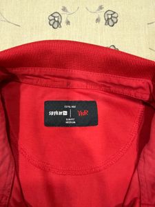 Red Polo Shirt Spykar(M SIZE)