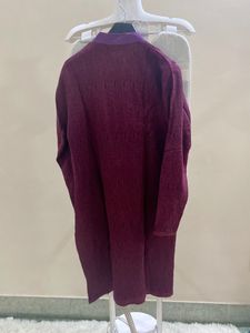 Purple Textured Kurta