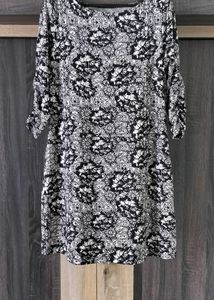 Gray Black Stylish Dress