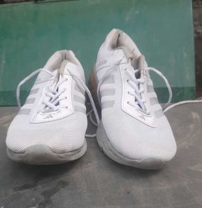 Adidas White Sports Shoes || 2.5 inch heel