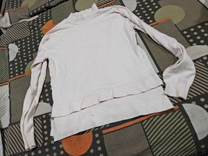 Layered White Top with Crochet Poncho winters