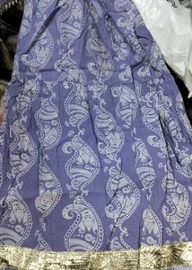 Elegant Lavender Anarkali Kurta Set