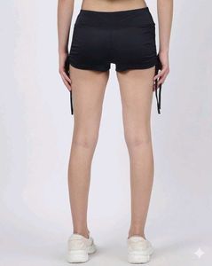 Black Drawstring Athletic Shorts