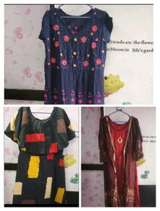 Embroidered Kurta Set with Trendy Patterns
