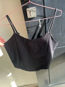 Sleek Black Corset Top
