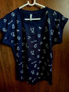 Navy Blue Casual Tee
