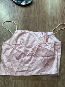 stain rose pick strappy crop top