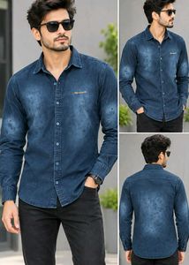Men's Blue Denim Shirt