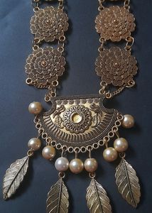 Long Neckpiece Golden ( Copper )