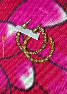 Western Earrings Golden