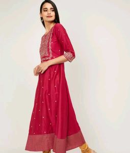 Span A-line Kurta
