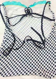 Chic Gingham Bikini Top