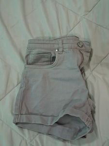 Cute Rolled Hem Denim Shorts