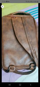 Brown leather bag