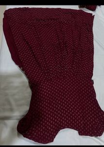 Combo of two maroon and yellow Elegant Embroidered