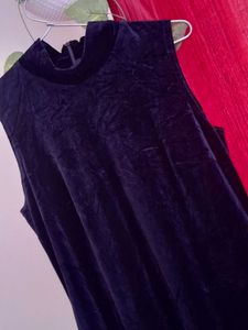 Elegant Velvet Black  Dress🖤🥂🎀🌟
