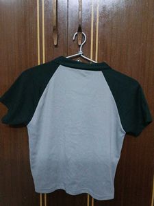 Green Ribbed Crop Top