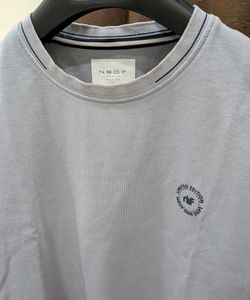 Men's Light Blue Graphic T-Shirt