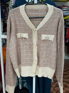 Elegant Tweed Cardigan