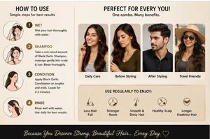 Combo of Sur La Femme shampoo and conditioner