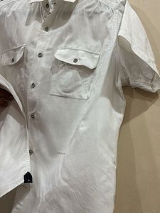 Rare rabbit white short sleeve shirt