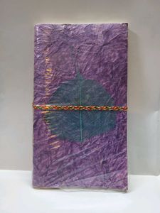 Handmade Purple Leaf Journal