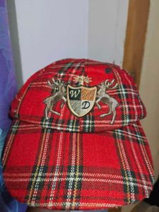 Woodland Red Plaid Baseball Cap
