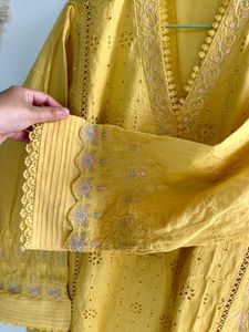 Original bin saeed Lawn Embroidery Cutwork set