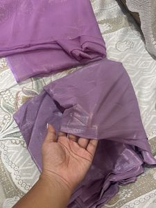 Beautiful Lavender dress material