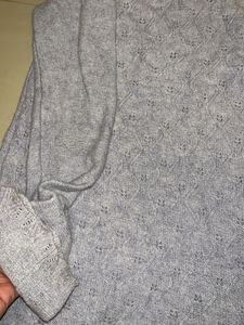 Cozy Grey Knit Sweater