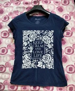 Navy Blue Graphic T-Shirt